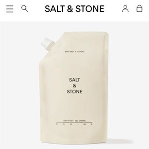 Salt & Stone Cream Body Wash Refill — Hydrating Cream Formula